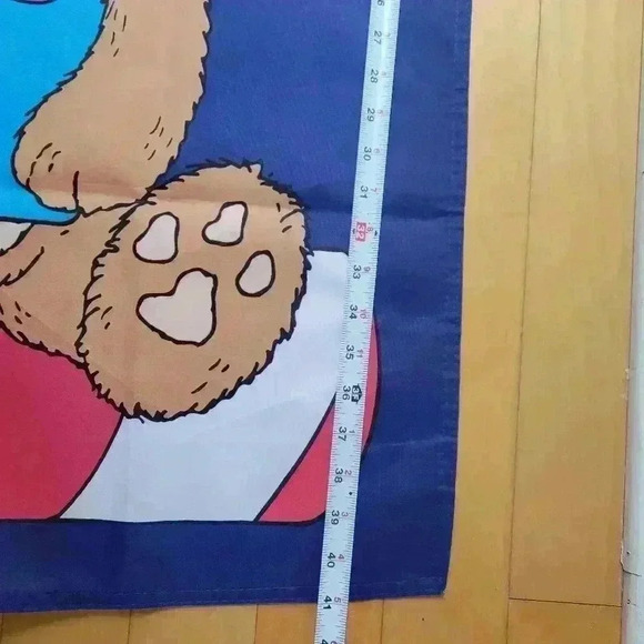 Vintage RARE  Patriotic Teddy Bear 1997 Firework USA Large Flag Independence Day - Picture 4 of 10